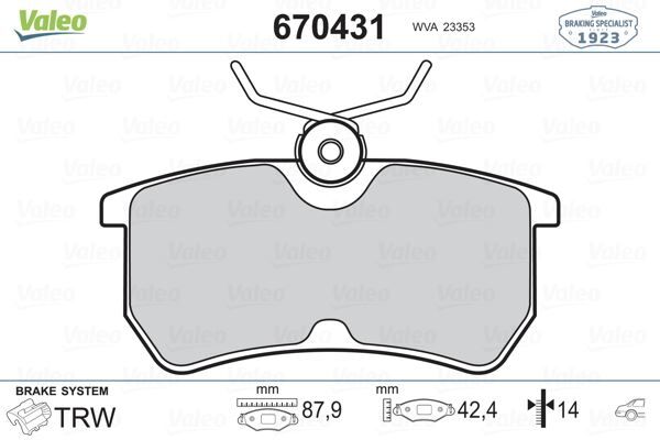 ARKA FREN BALATASI FOCUS I 98>04 FIESTA VI 17&g...
