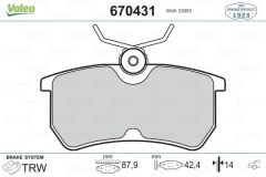 ARKA FREN BALATASI FOCUS I 98>04 FIESTA VI 17&g...