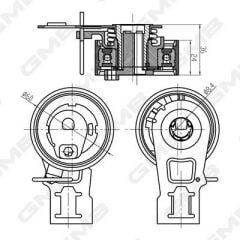 EKSANTRIK GERGI RULMANI FOCUS 208 308 301 508 C3 C4 VOLVO 1.6 1.5 TDCI HDI 12-