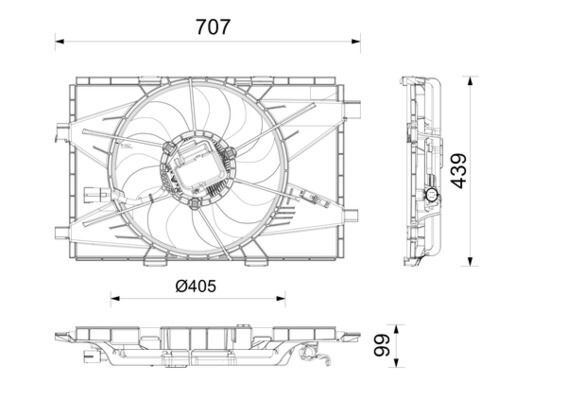 FAN MOTORU KOMPLE   FIAT 500E 20-