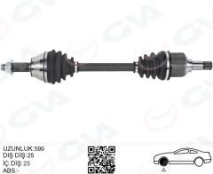 ÖN AKS KOMPLE SOL FORD ESCORT V / VI 1.6  HCS / 1....