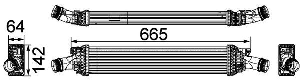 TURBO RADYATÖRÜ (INTERCOOLER) A4-A5 1.8 TFSI-2.0 T...
