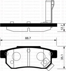 ARKA FREN BALATA HONDA CIVIC 1.6L B16A2 VTEC 16v 1...