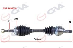 KOMPLE AKS SOL CORSA B 1.2i 16V (93-00) ABS'Lİ (56...