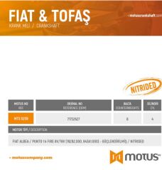 KRANK MİLİ ALBEA-PUNTO 1.4 FIRE 8V/16V (192B2.000 ...