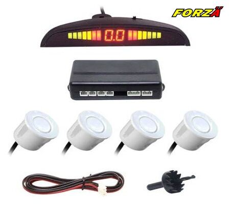 PARK SENSÖRÜ LEDLİ SES İKAZLI PS-03 BEYAZ GÖZ