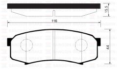 ARKA FREN BALATA MITSUBISHI PAJERO 3.2L V98W DI-D ...