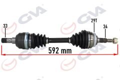 KOMPLE AKS SOL OPEL VECTRA A 1.8-2.0 (88-95)-ASTRA...