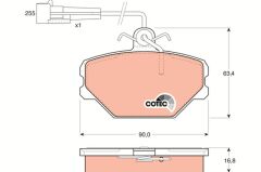 ÖN BALATA FİŞLİ TMPR-TİPO UNO 1.4-1.6 PANDA (85-04...