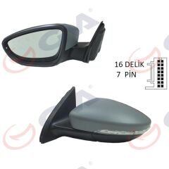 DIŞ DİKİZ AYNASI SOL PASSAT 11> ELEKTRİKLİ+ISIT...