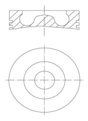 PISTON 81.51MM 0.50 CADDY III GOLF V JETTA PASSAT ...
