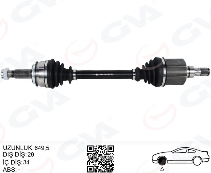 ÖN AKS SOL RENAULT KADJAR 1.5 DCI A-T (15-)