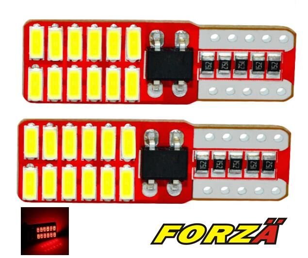 T10 12V 24 LED SMD CANBUS KIRMIZI