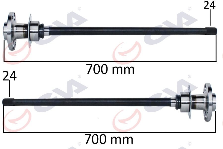 AKS ARKA (SET) (ORS RULMANLI) M131 SLX 2000 YM (KA...