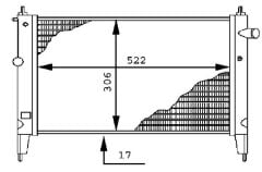 RADYATÖR ASTRA F 1.4I-1.6I (KLİMASIZ+MEK) (522x306...