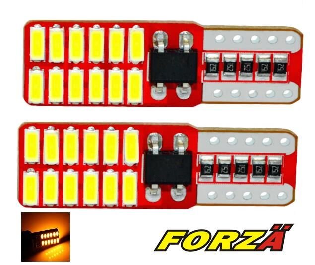 T10 12V 24 LED SMD CANBUS TURUNCU