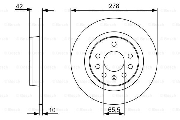 FREN DISKI ON 278 MM ASTRA H ZAFIRA B 04-