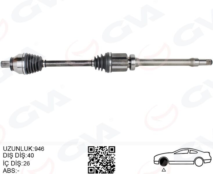 ON AKS SAG KOMPLE S60 II 1.6 D 11>15 S80 II 1....