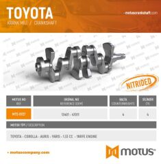 KRANK MİLİ -COROLLA-AURIS-YARIS-1.33 CC-1NRFE ENGI...