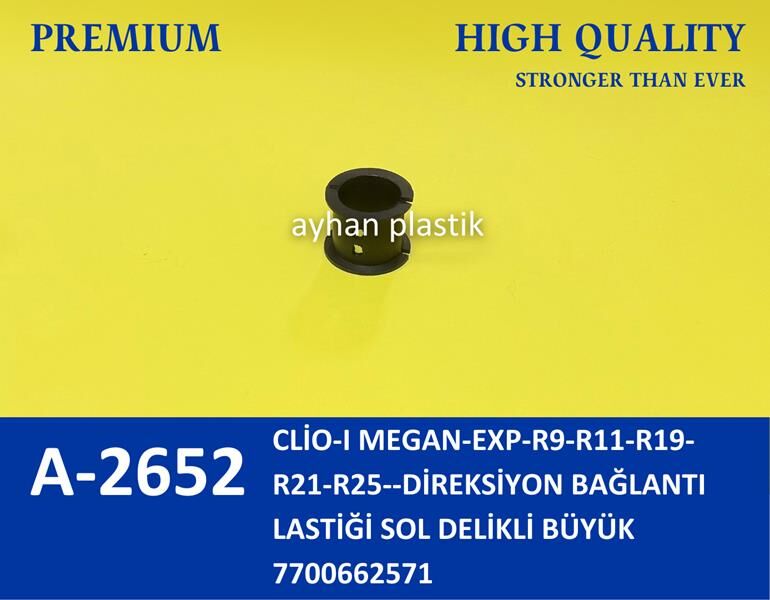 DİREKSİYON BAĞLANTI LASTİĞİ SOL DELİKLİ BÜYÜK CLİO...