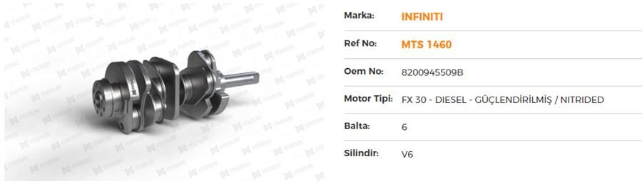 KRANK MİLİ FX 30-GÜÇLENDİRİLMİŞ-NITRIDED