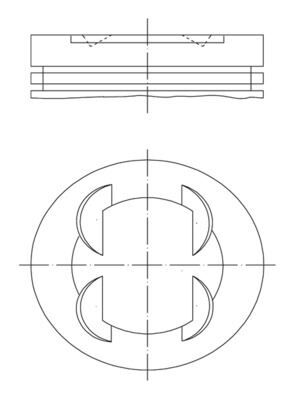 PİSTON+SEGMAN (STD) ASTRA J-CORSA D-E MERIVA B-ADA...