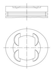 PİSTON+SEGMAN (STD) ASTRA J-CORSA D-E MERIVA B-ADA...