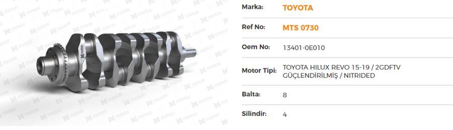 KRANK MİLİ HILUX REVO 15-19-2GDFTV