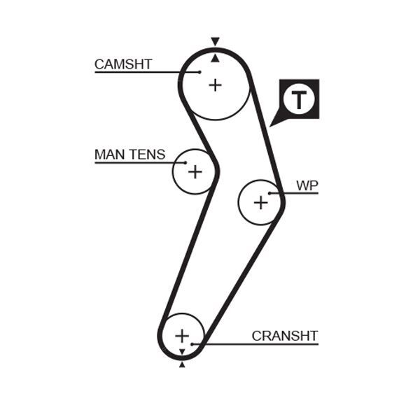 TRİGER KAYIŞI (096x170) MGN-CLIO 1.4 ENJ.KNG.BENZ ...