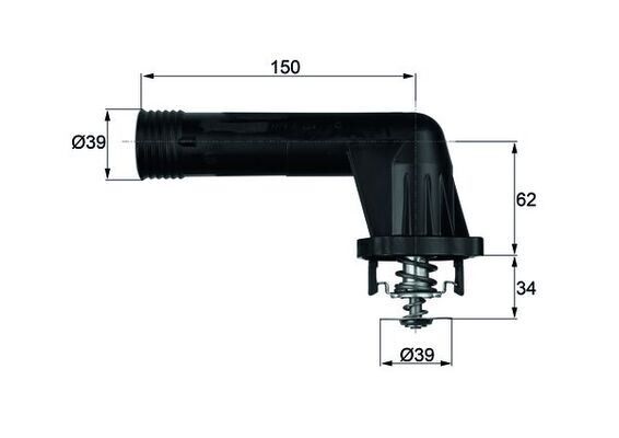 TERMOSTAT 95°C BMW E34 E36 M43