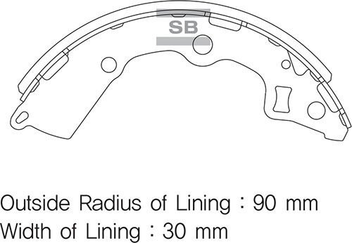 ARKA PABUÇ BALATA PICANTO 1.0-1.1 CRDI 04=> (GS...
