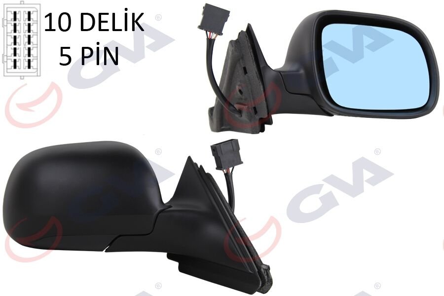 DIŞ DİKİZ AYNASI SAĞ A3(96-00) ELEKTRİKLİ+ISITMALI...