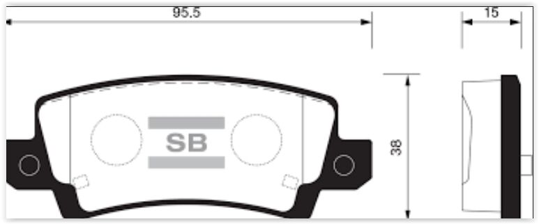 BALATA ARKA DİSK INFINITI FX50-G50 08=> (GDB351...