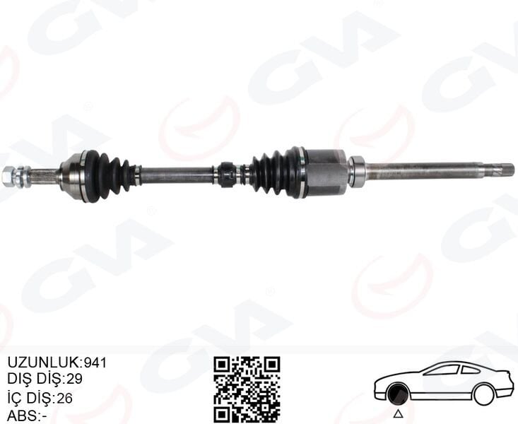 KOMPLE AKS SAĞ NISSAN QASHQAI 1.5L K9K J10 06-13 (...