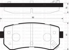 BALATA ARKA DİSK KIA PICANTO-MORNING 11=>