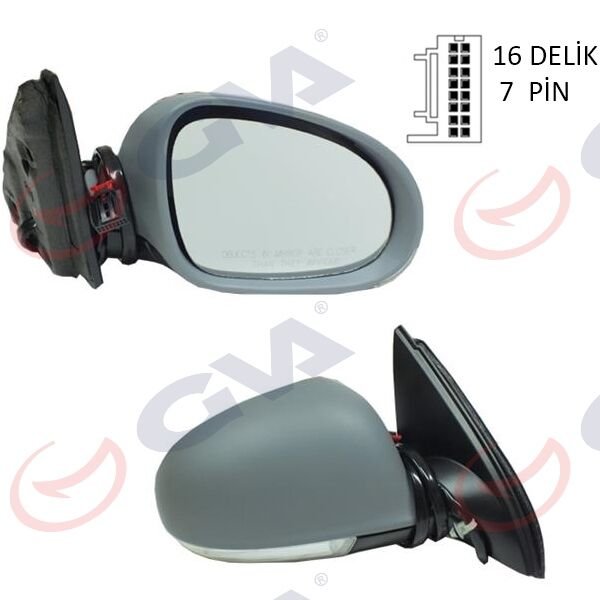 DIŞ DİKİZ AYNASI SAĞ JETTA 04>GOLF V 05> ELE...
