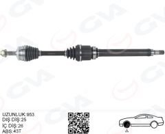 ÖN AKS KOMPLE SAG VOLVO S40 I V40 I 1.8-2.0 97>...