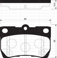 BALATA ARKA DİSK LEXUS-TOYOTA CROWN SALOON 3.0 06=...