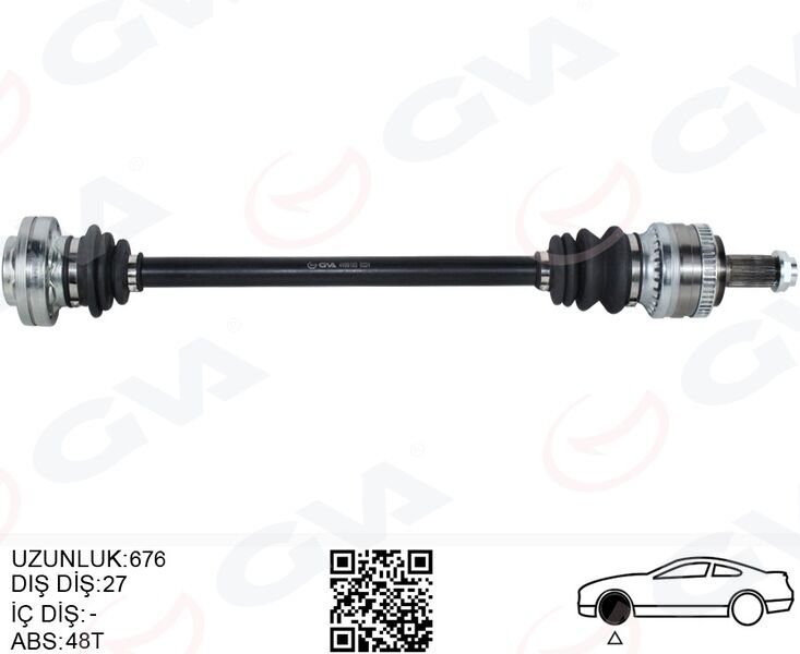 KOMPLE AKS ARKA SAĞ BMW E46 (676MM)