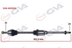 KOMPLE AKS ÖN SAĞ EGEA 1.3 MJT (MT) (15-) (İÇ AKS ...