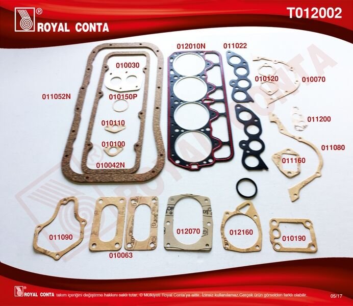 MOTOR TAKIM CONTA KEÇESİZ M131 DKŞ 1600