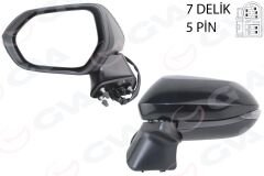 DIŞ DİKİZ AYNASI SOL (ELEKTİKLİ+SİNYALLİ+KONV+SİYA...