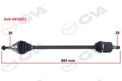 KOMPLE AKS SAĞ GOLF VI 1.6i (AUTO.) (08-13) (883mm...