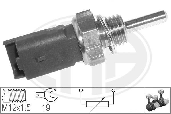 SU SICAKLIK MUSURU 2 FISLI M12X1 CORSA C-D COMBO C ASTRA H VECTRA C ZAFİRA B EGEA LINEA DOBLO STILO PUNTO IDEA Z13DT Z13DTJ Z13DTH Z19DT Z19DTL Z19DTH 01-