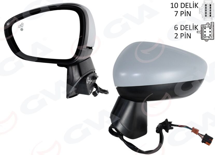 DIŞ DİKİZ AYNASI KOMPLE SOL OPEL CROSSLAND 17> ...