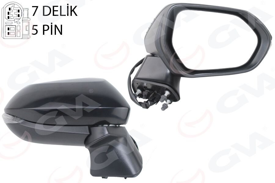 DIŞ DİKİZ AYNASI SAĞ (ELEKTİKLİ+SİNYALLİ+KONV+SİYA...