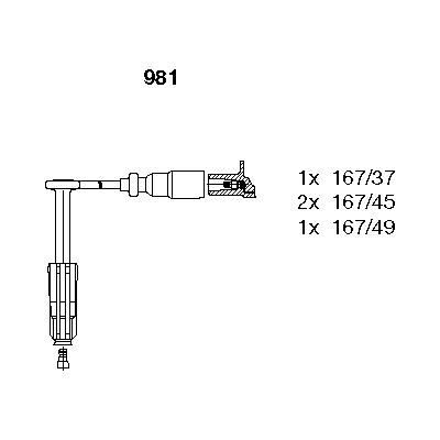 ATESLEME KABLOSU SETI MERCEDES M111 C-CLASS W202 S...