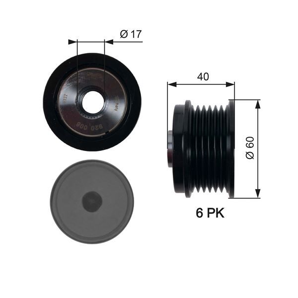 ALTERNATÖR KASNAĞI (39.2mm) CMAX-FIESTA VI-FOCUS I...