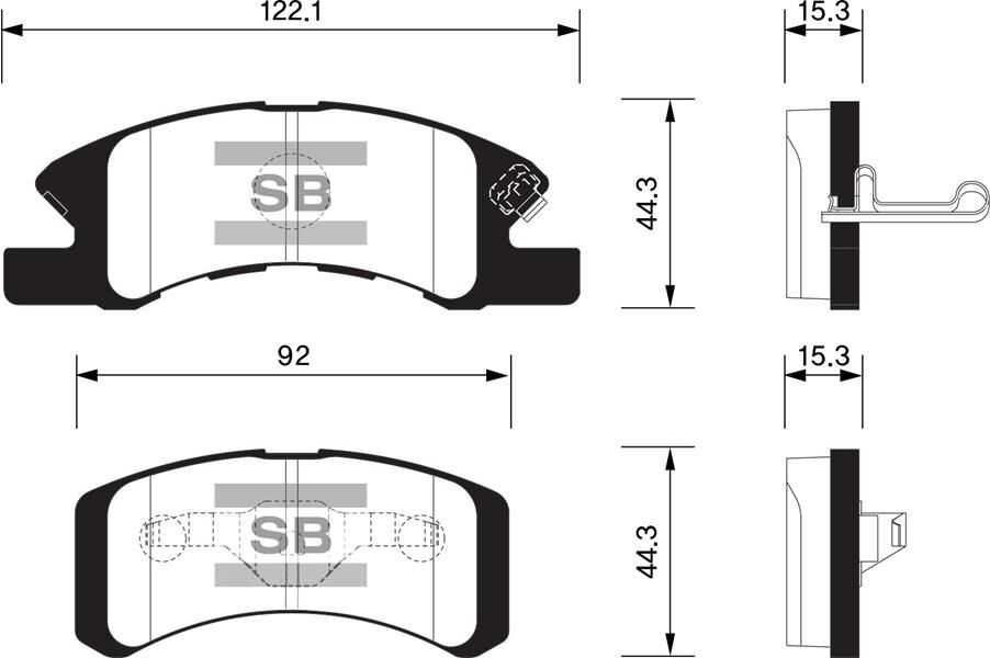 BALATA ÖN DİSK DAIHATSU COURE 1.0 12V (03-07) (GDB...