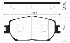 BALATA ÖN DİSK LEXUS GS 3.0 06=> TOYOTA CAMRY 2...